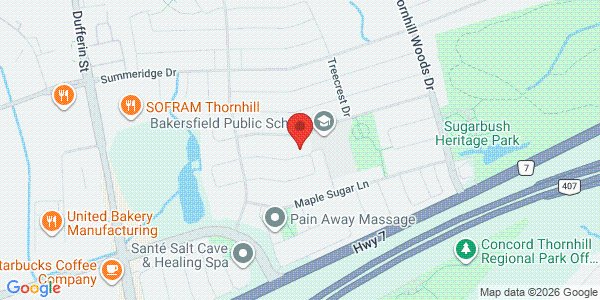 Map of York Region Music Academy - Violin Studio of Daniel Temnik