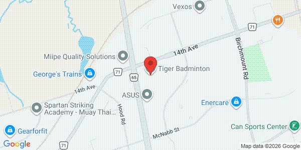 Map of Tiger Badminton