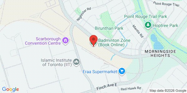 Map of Badminton Zone (Book Online）