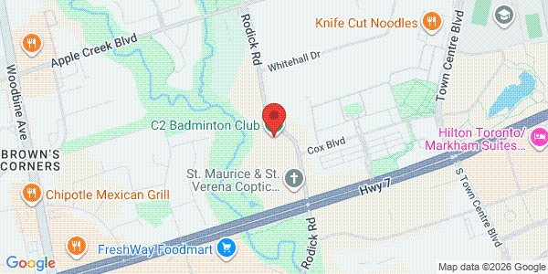 Map of C2 Badminton Club