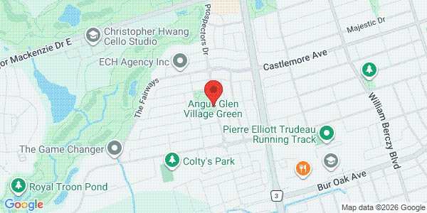 Map of Angus Glen Village Green