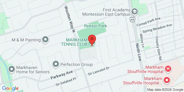 Map of MARKHAM TENNIS CLUB
