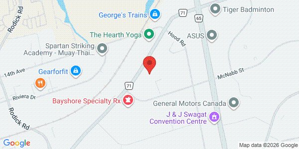 Map of Wave Tennis Markham